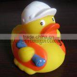 Floating Architect Construction Worker Bath Duck ,construction Engineer Rubber Duck thumbnail-1