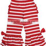 2017 New Design Kids Clothing Soft Cotton Trousers Ruffle Wholesale Orange Children Baby Pants for Girl thumbnail-1