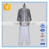 2016 Fashion Business Embroidery Blouse And Pants Suit thumbnail-1