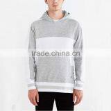 New Designer Blank Hoodie Grey and White Hoodie Side Zip thumbnail-1