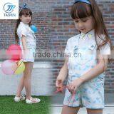 2016 Summer Fashion Girls Overalls With Shirt Clothing Set Casual Baby Kids Outfit thumbnail-2