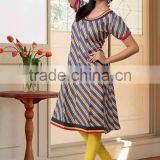 Black & White Latest Kurti Designs for Girls for Stitching 2014 thumbnail-2