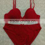 New Design Red Fancy Lace Ladies Sexy Women Panty and Bra Sets thumbnail-1