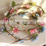 Hunter Multi Flower Bridal Headpiece Floral Halo Floral Head Wreath thumbnail-2