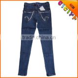 2015 Wholesale plus size monkey designed women's high waisted skinny stretch d jeans