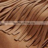 2017 Fashion Lady Short Autumn Women Leather Coat Bomber Jacket With Tassell thumbnail-5