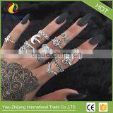 13pcs/Set Boho Vintage Punk Gold Silver Stone Midi Finger Rings For Women Bohemian Ring Set Jewelry thumbnail-1