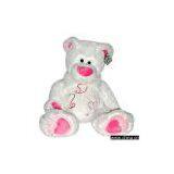 Sell White Bear With Three Embroidery Heart thumbnail-1
