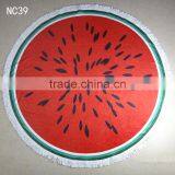Water Melon Beach Towel/ 330g Round Table Towel Shawl Yoga Mat Bath Towel Beach Towels/ Beach Towels