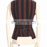 Steampunk Stripped Top-vest With Removable Sleeves thumbnail-5