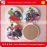 Table Decoration Cork Backed Ceramic Coaster With Sublimation Logo thumbnail-1