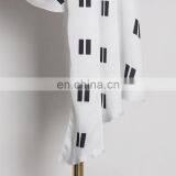 Asymmetrical Print Dresses For Women Lapel Collar Long Sleeve High Waist Tunic Mini Dress 2020 thumbnail-6