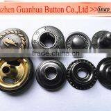 20mm Brass Snap Button With Four Parts for Jacket/coat/bag