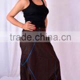 Cotton Women Harem Pants Yoga Pants Aladdin Pants Maxi Pants Gypsy Pants Drop Crotch PantsTrouser Convertible Pants