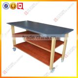 3 Tiers Wooden Clothes Store Display Table