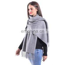 Wholesale Inner Mongolia Solid 100% Cashmere Scarf Pashmina Kaschmir Shawl thumbnail-3
