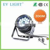 High Par Light Meter 18*15w Rgbwa uv 6 in 1 Led Par Zoom Stage Light