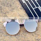 2016 Round Frame Oversize Cat Eye Reflective UV400 Sunglasses thumbnail-4