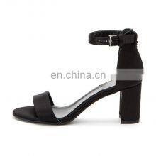 Women High Quality Heel Leather Sandals Shoes Women Ankle Strap Covered Heel Design for Ladies Footwear thumbnail-5