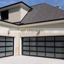 Modern Automatic Aluminum Sectional Panel Glass Garage Doors for Homes thumbnail-3