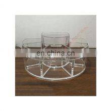 6 Holes Semi-circle Countertop Acrylic Cosmetic Makeup Organizer