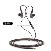 Best quality stripped-down double speaker earphone headphone in ear with speaker voice coil