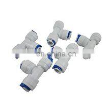 Plastic Fittings RO System Tee Joint Quick pe Pipe Fitting Quick Fitting for RO Water Filter thumbnail-2