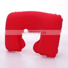 Ready to Ship Foldable PVC Flocking U Shape Air Inflatable Travel Neck Pillow For Airplane Travel thumbnail-5