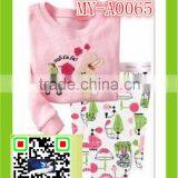 Lovely Cute Walmart Girl's Cotton Parallel Pajamas MY-A0060 thumbnail-6