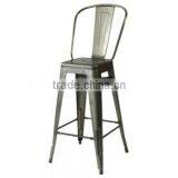 Hot Selling Steel Iron Frame Modern Design Vintage Dining Metal Chair thumbnail-2