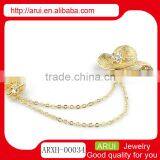 Generous Rose Flower Brooch for Wedding Invitations thumbnail-1