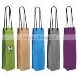 Canvas Wine Bottle Bags Neoprene Wine Bottle Cooler Bag thumbnail-1