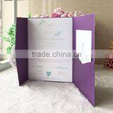 250gsm Pearl Paper With Shiny Blessing Card RSVP Card With Envelop Design Qj-33