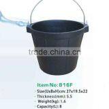 Recycled Rubber Bucket,flexible Rubber Pail With Steel Handle thumbnail-6
