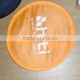 2012 Promotional Children's Foldable Nylon Frisbee Eco-friendly Promotional Collapsible Flying Saucer