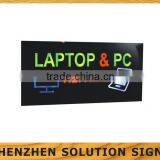 Neon Laptop & Pc Repairs Ipad Mac Monitor Multi Flashing Lighting Sign Board for Shops