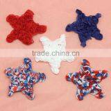 Shabby Star Flower for Patriots' Day