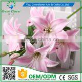 2016 Wholesale 5 Heads Multicolor Artificial Flowers Lily Real Touch Bouquet Wedding Bridal Home Declarative Flowers thumbnail-3