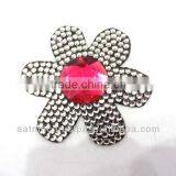 Fashion Colourful Bling Rhinestone Flower Finger Ring thumbnail-1