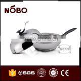 Stainless Steel Frying Pan Steamer With Lid thumbnail-6