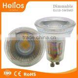 5W LED GU10 with Glass housing gu10 6w led downlight