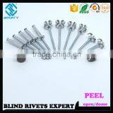 HIGH QUALITY OPEN END FACTORY TRUSS HEAD ALU/ST BLIND PEEL RIVETS thumbnail-4