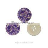 Fashion Bicycle Printed Blue Wooden Buttons 4 Holes 3cm for Fabric thumbnail-2