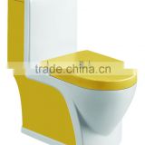 western modern ceramic washdown one piece colored toilet 323