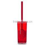 Red plastic toilet brush set for promotion