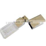 Silver Crystal Metal Usb Flash Drive