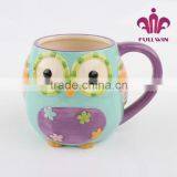 Owl Shape China Disposable Cups Turkish Coffee Ceramic Cups Coffee Mug Free Sample