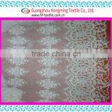 Export Cotton water soluble Embroidery Fabric for Dress Whilte mesh organza embroidery lace Floral fabric