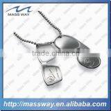 hot sell sunglass silver trend metal dog tag pendant