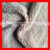 Micro Polyester Colour Camel Solid Dyed Sherpa Fabric